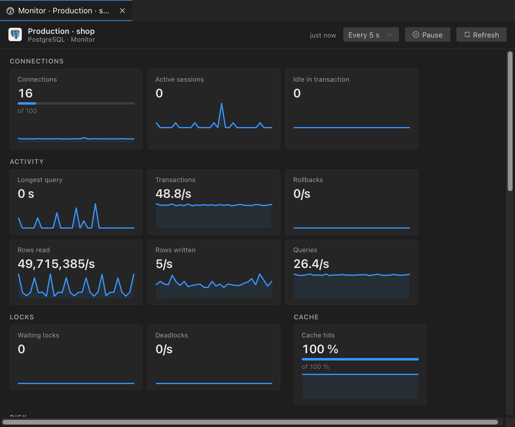 Server monitor example